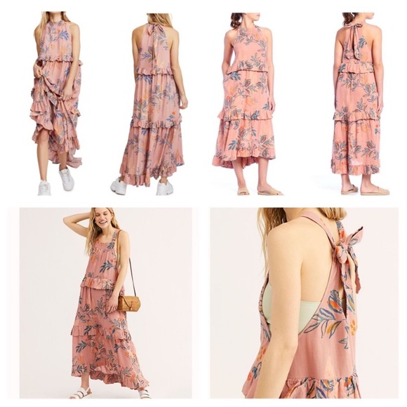 NWT Free People Anita Printed Maxi Dress - Picture 4 of 9